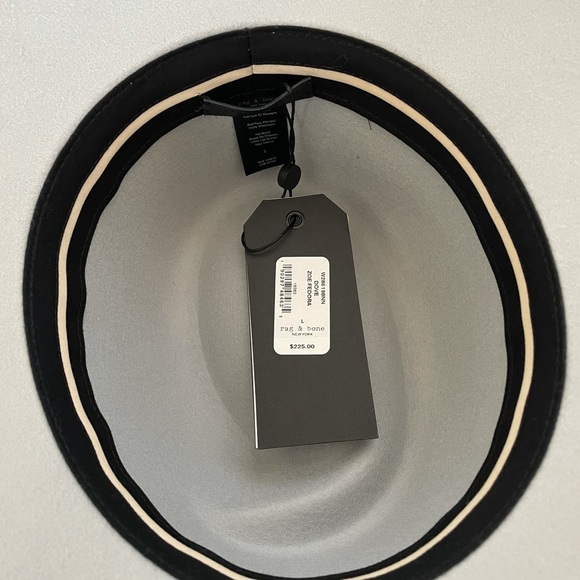 Rag & Bone Gray Zoe fedora hat L - Picture 5 of 6